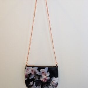 Ted Baker Black Floral Women's Crossbody XBody Purse Bag
